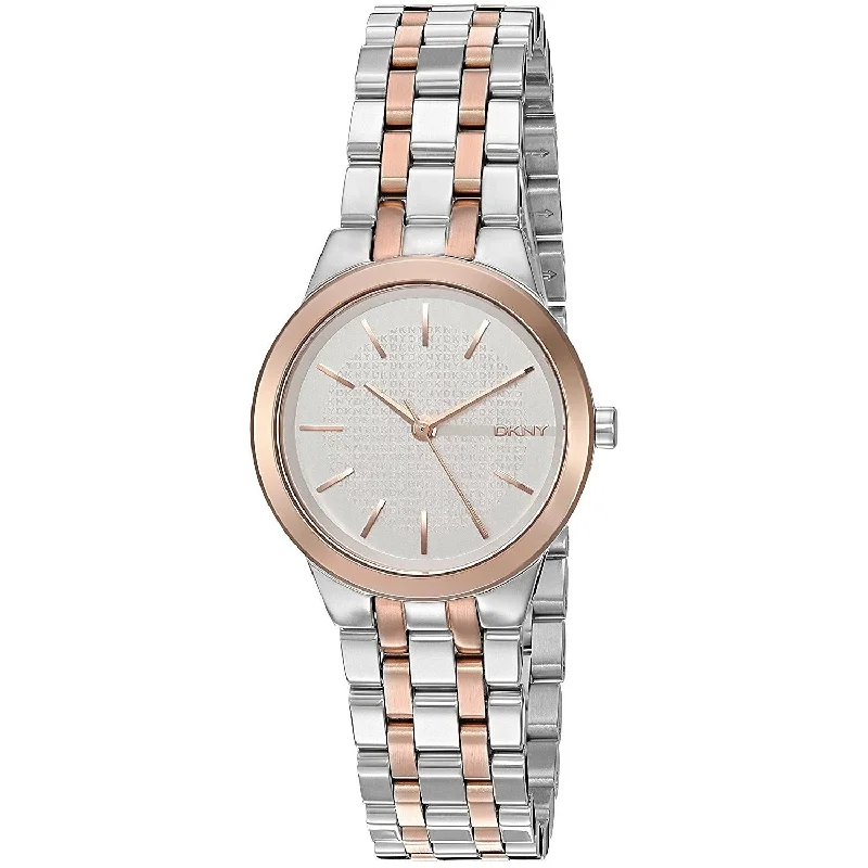 Light band watches-DKNY Women's NY2493 Park Slope Two-Tone Stainless Steel Watch