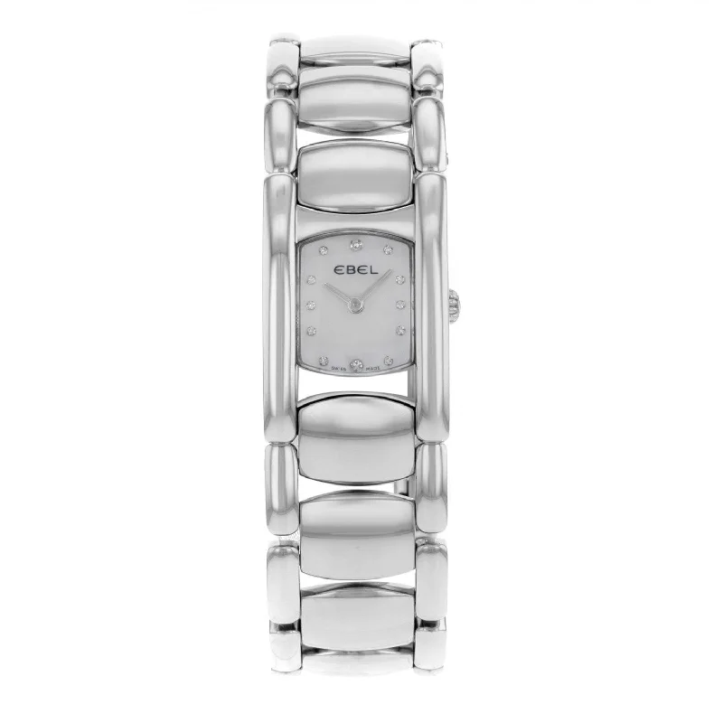 Bright rim watches-Ebel Women's 9057A21 Beluga Stainless Steel Watch