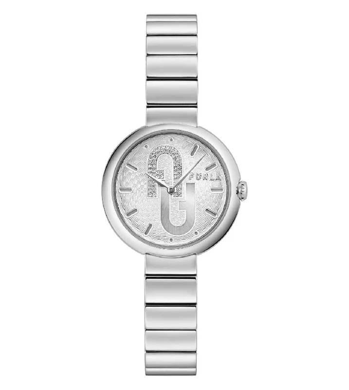 Etched face watches-Furla Cosy Silver Womens Watch WW00005011L1