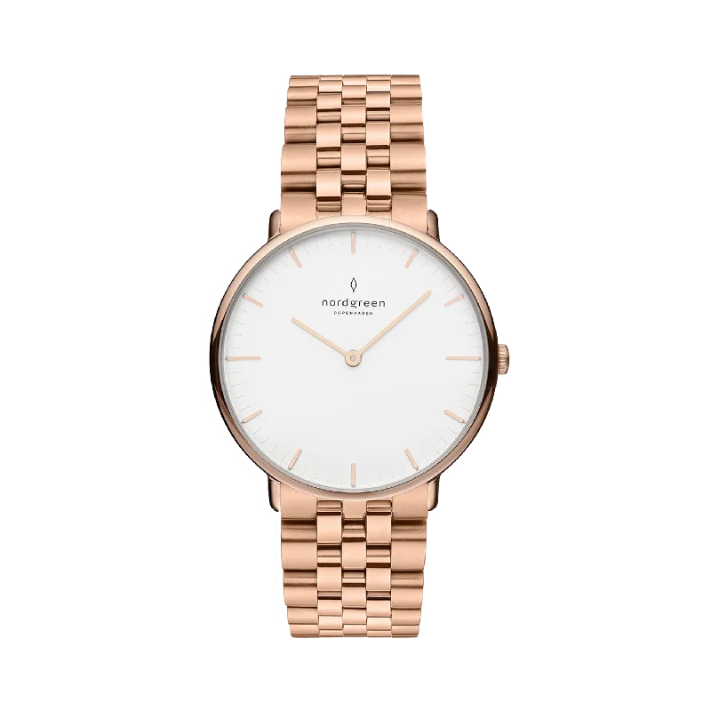 Pure square watches-Nordgreen Women's Native 32mm Rose Gold Watch