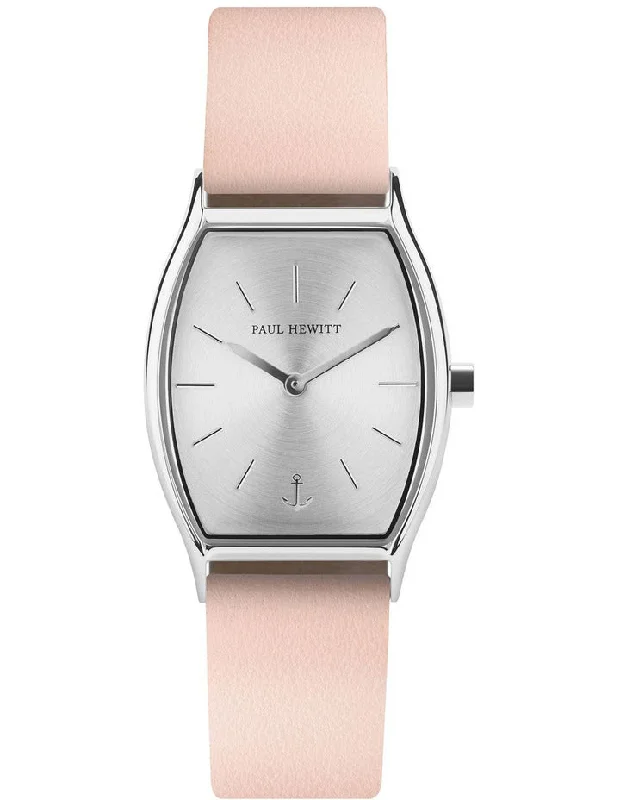 Pure quartz watches-Paul Hewitt Modern Edge Silver Sunray Nude Watch