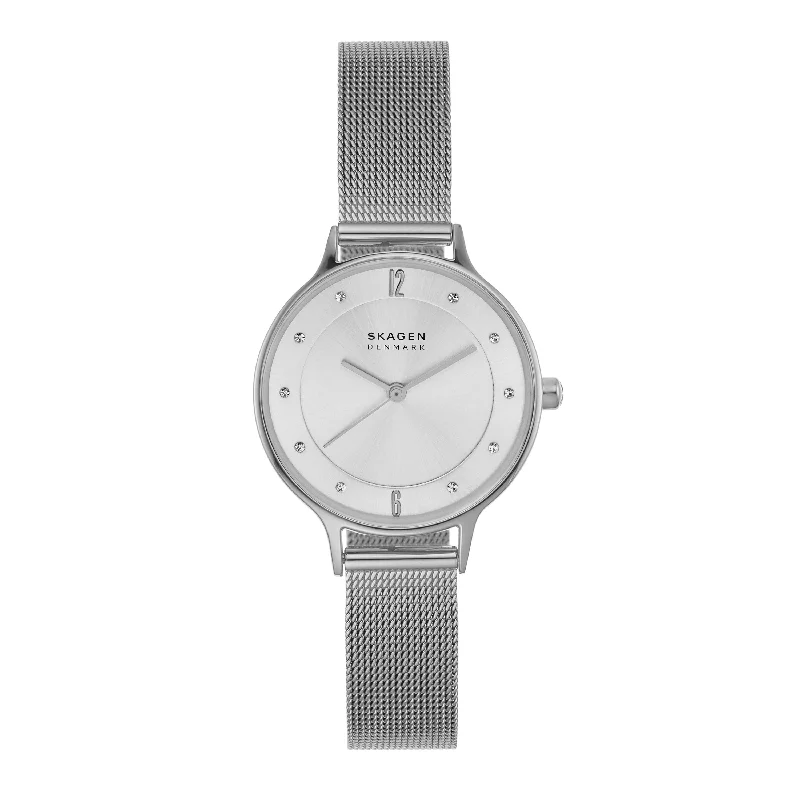 Pure dial watches-Elegant Skagen Anita Silver Dial Women's Watch SKW2149